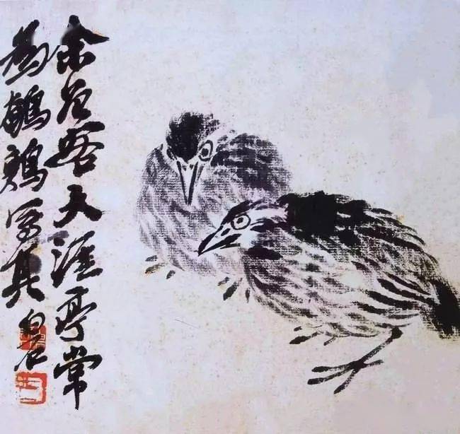 齐白石画鹌鹑真吉祥!阖家平安,事事安顺!