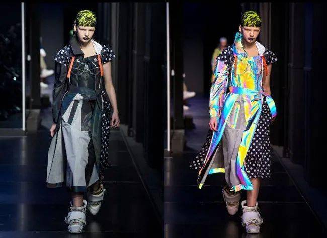 【绘画参考】充满未来感的镭射材质衣服设计参考!maison margiela