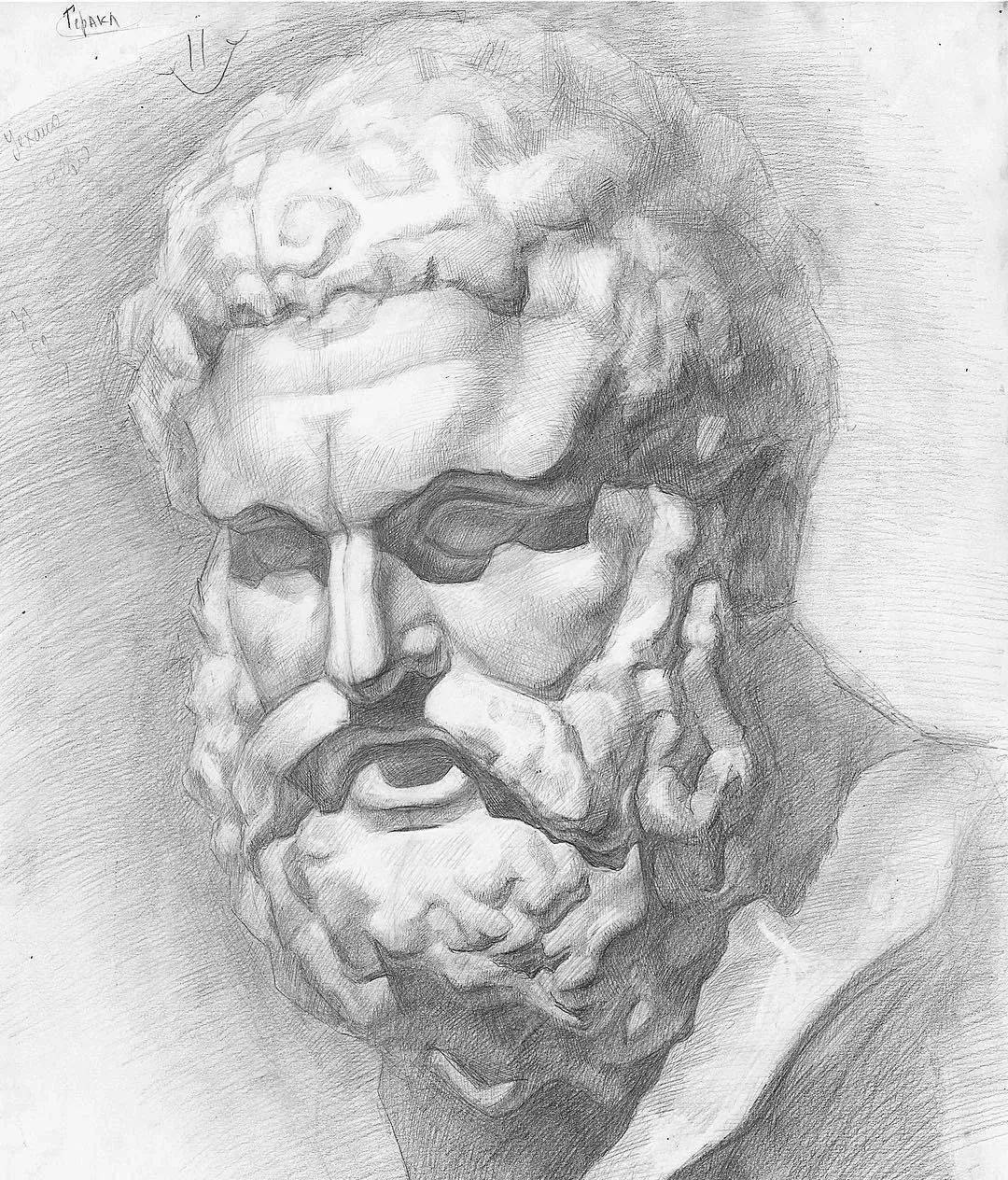 如此扎实的素描石膏像,万一考了呢?