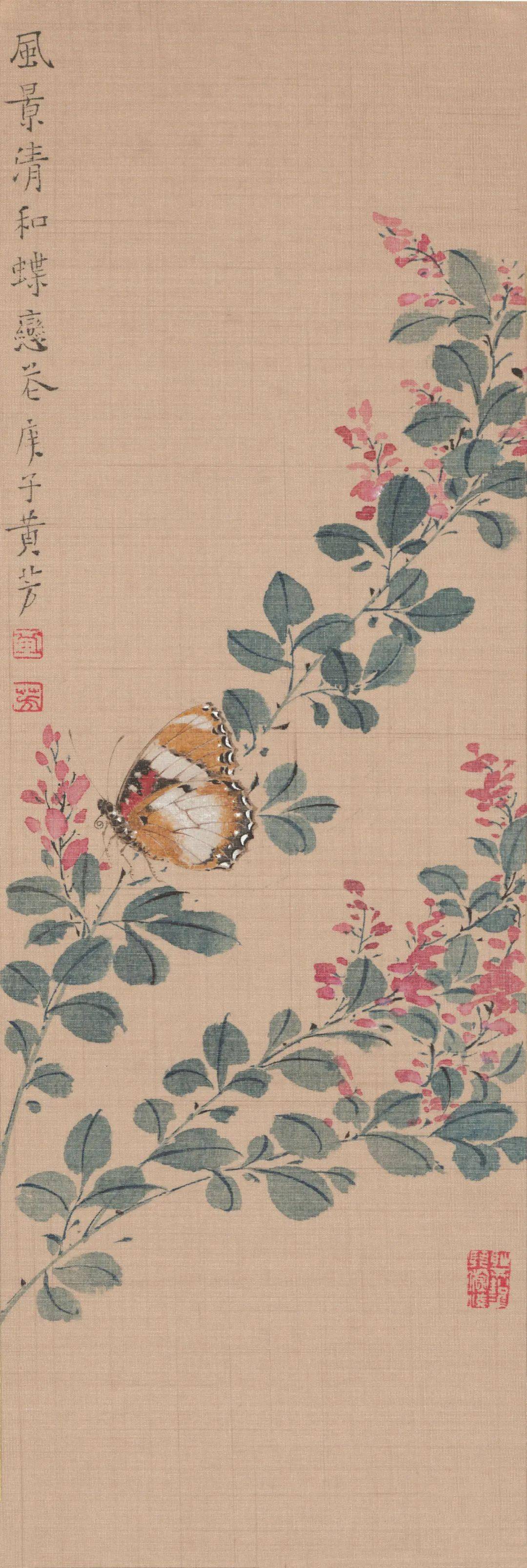 她将美景静静地编织到自己的花鸟世界里