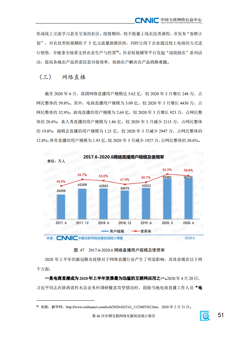 2020年第46次中国互联网络发展状况统计报告_我国