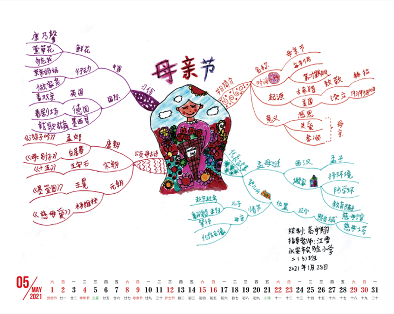 超赞!永安实小小朋友手绘的2021新年台历新鲜出炉,一起来看看!