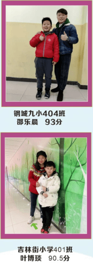 五年级优秀学员徐韵婷 96 袁若云 96 王颢桦 96苏瑞安 95 徐子璇 95