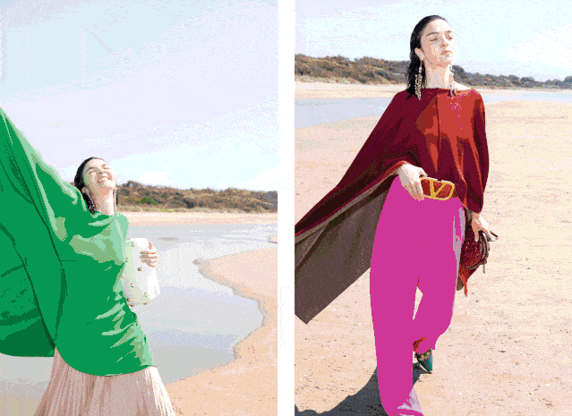 不妨试着搭配狂野动物纹,亮眼金属色或荧光色系.