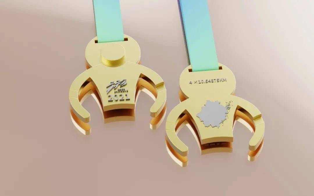 报名火爆2021第五届浙江马拉松接力赛完赛奖牌参赛服大揭秘