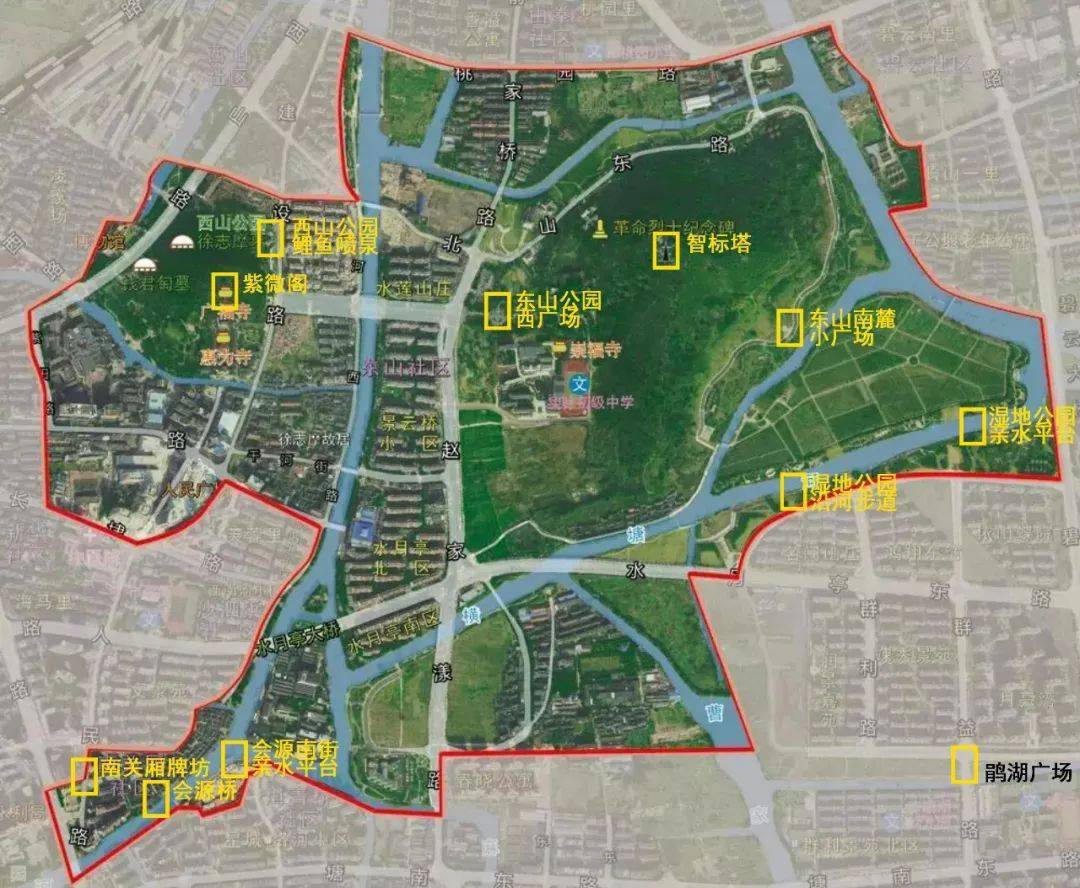 这11个景点主要分布在 西山公园 西山公园两个分布在 南关厢 南关厢三