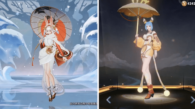 王者荣耀无限星赏官vs祈雪灵祝看看公孙离这两款皮肤差距