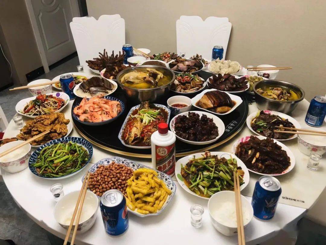 这个朋友圈大晒_年夜饭