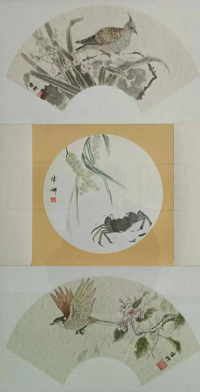 崔洪义《金峯在望》国画杜春辉《听蝉》国画冯锡东《蜀栈连云》国画