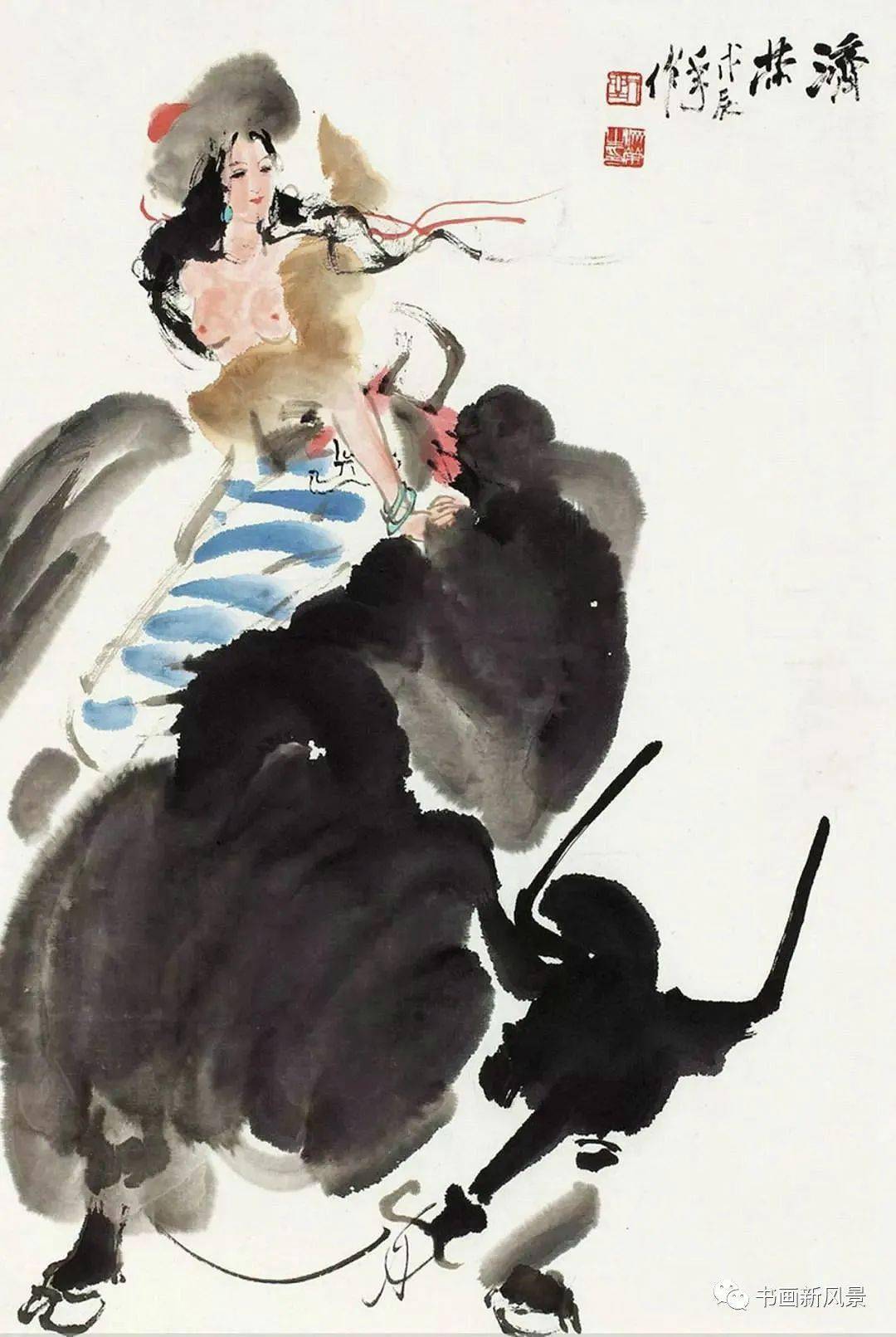 这些牛画里,春风得意!_刘济荣