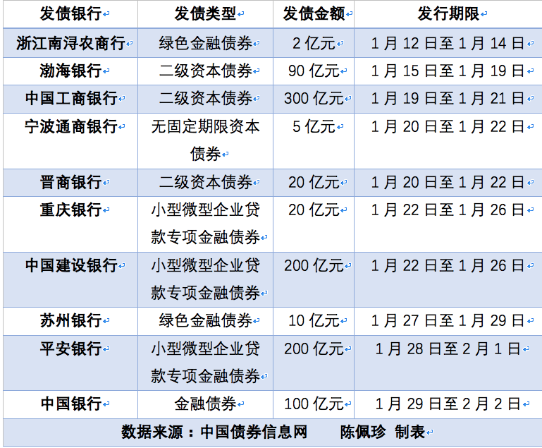 二级资本债券,无固定期限资本债券(即永续债,小型微型企业贷款专项