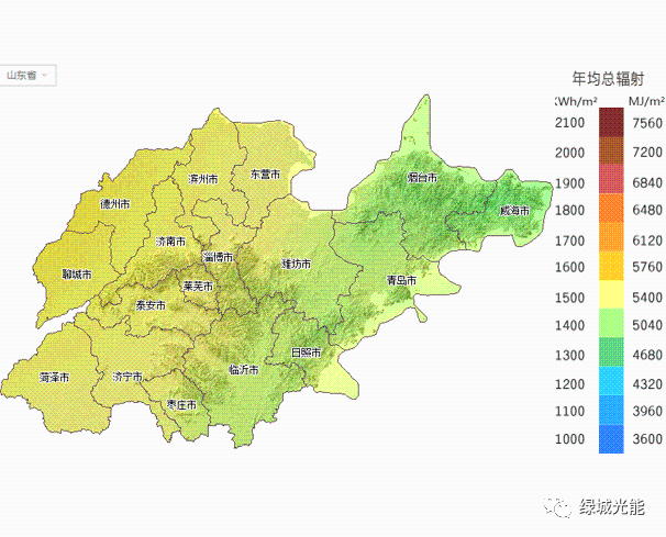 即:山东是所有光照好的省份里最有钱的,也是有钱的省份里光照条件最好
