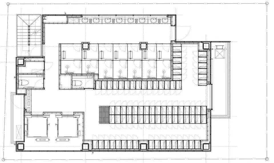 ▼盥洗室平面图 keiji ashizawa design