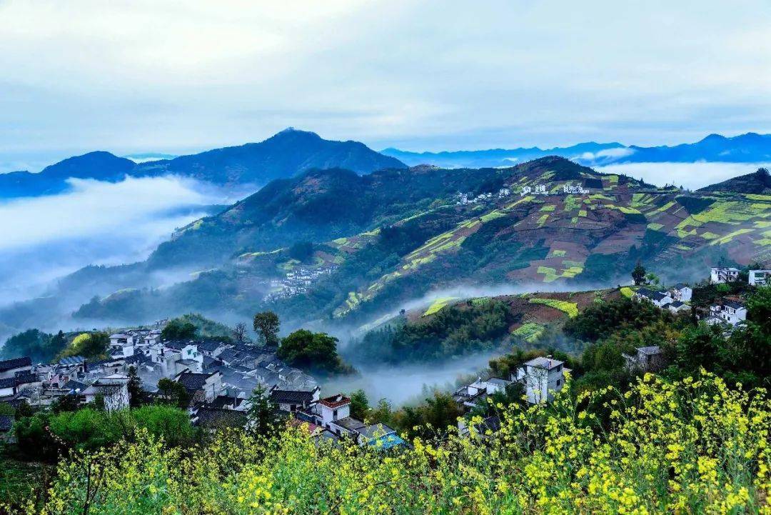 徽州秘境皖浙1号风景道秘境蜘蛛肚坡山村昌溪古镇水竹坑村主席故里