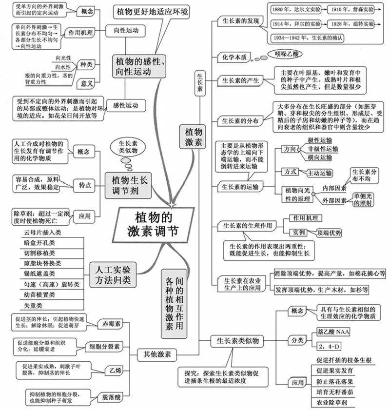 超全高中生物思维导图,20张图扫清三年知识点!