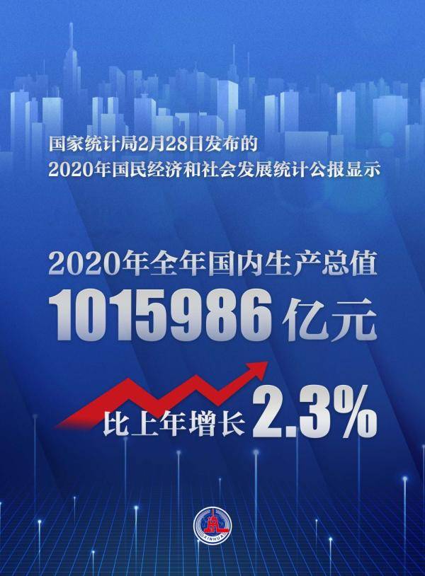 海报丨2020年全年国内生产总值1015986亿元_新华社