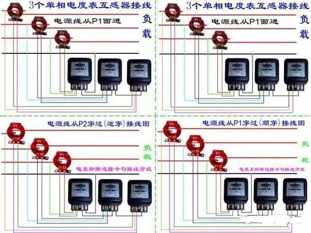 135张图!开关,电机,断路器,电热偶,电表接线图大全