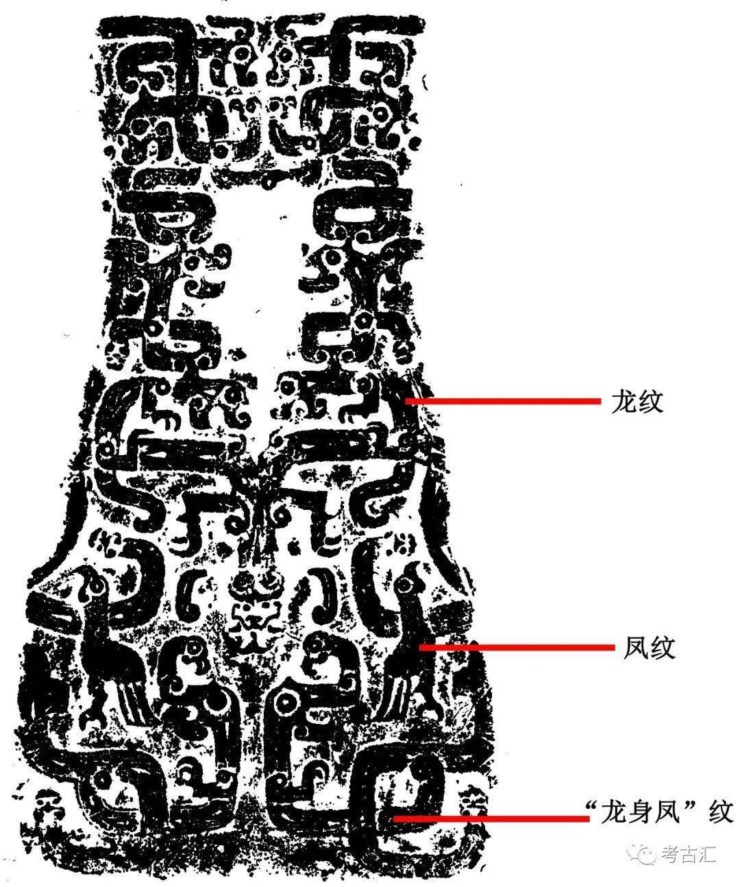 图二 新郑莲鹤方壶壶身纹饰