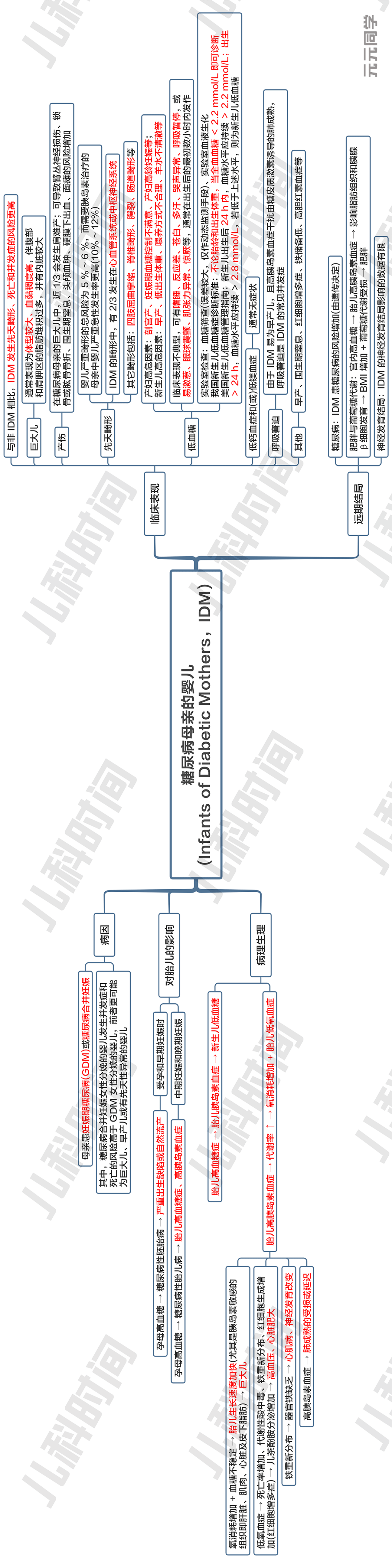 「思维导图」之糖尿病母亲婴儿