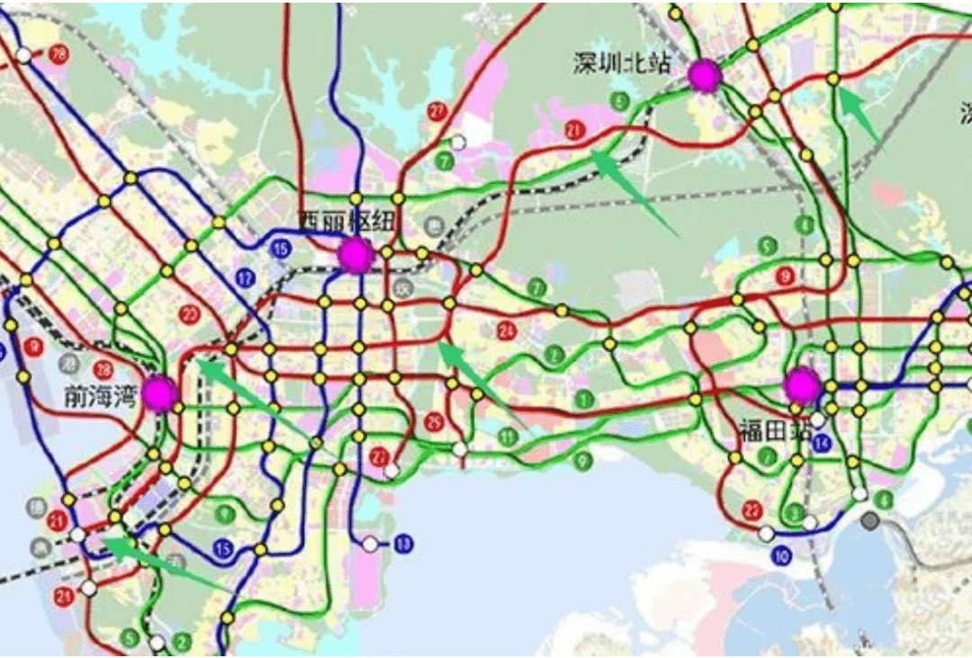 深圳地铁22号线是最新公示的《深圳市轨道交通线网规划