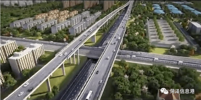 菏泽长江路快速通道初步设计方案来了!西安路至上海路不到12分钟.