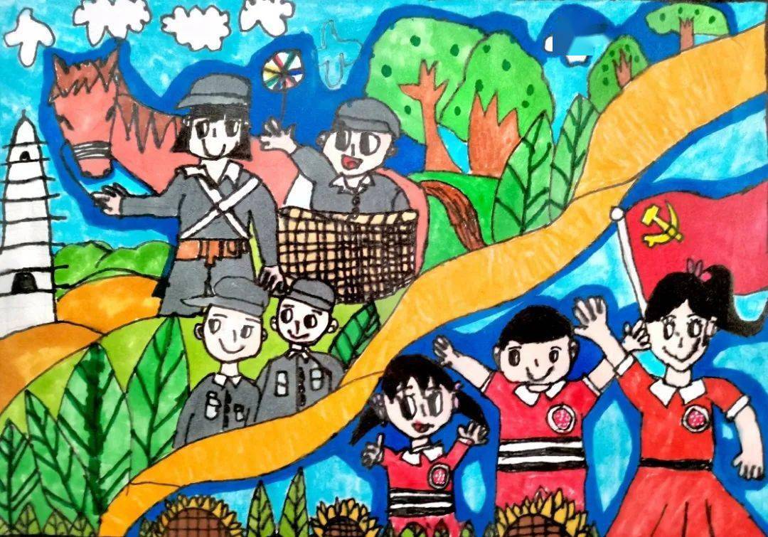"教育筑梦 礼赞百年"第二批展示走起!小画家小作家的作品等你来pick