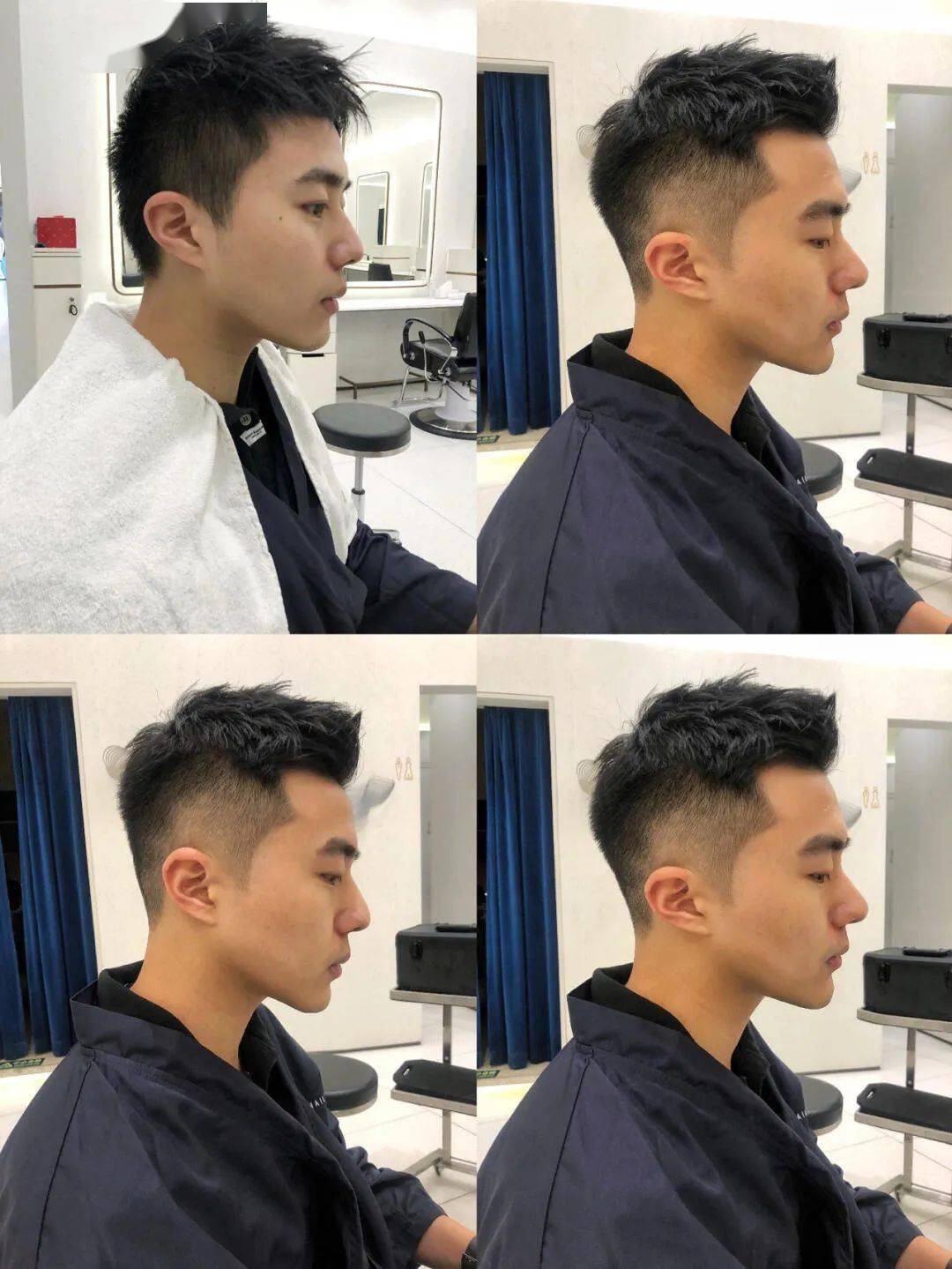 男生发型|脸微胖男生必剪| barber渐变发型