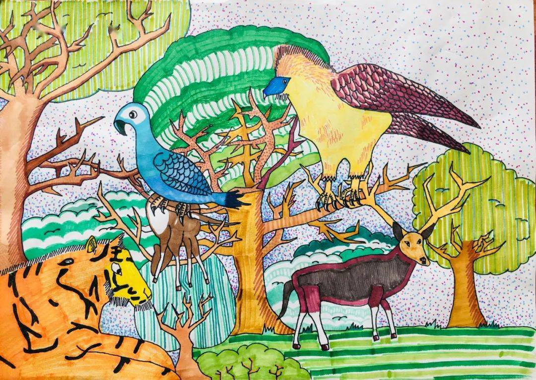 生物多样性 | "我眼中的生物多样性"主题绘画精品展(焦作篇)