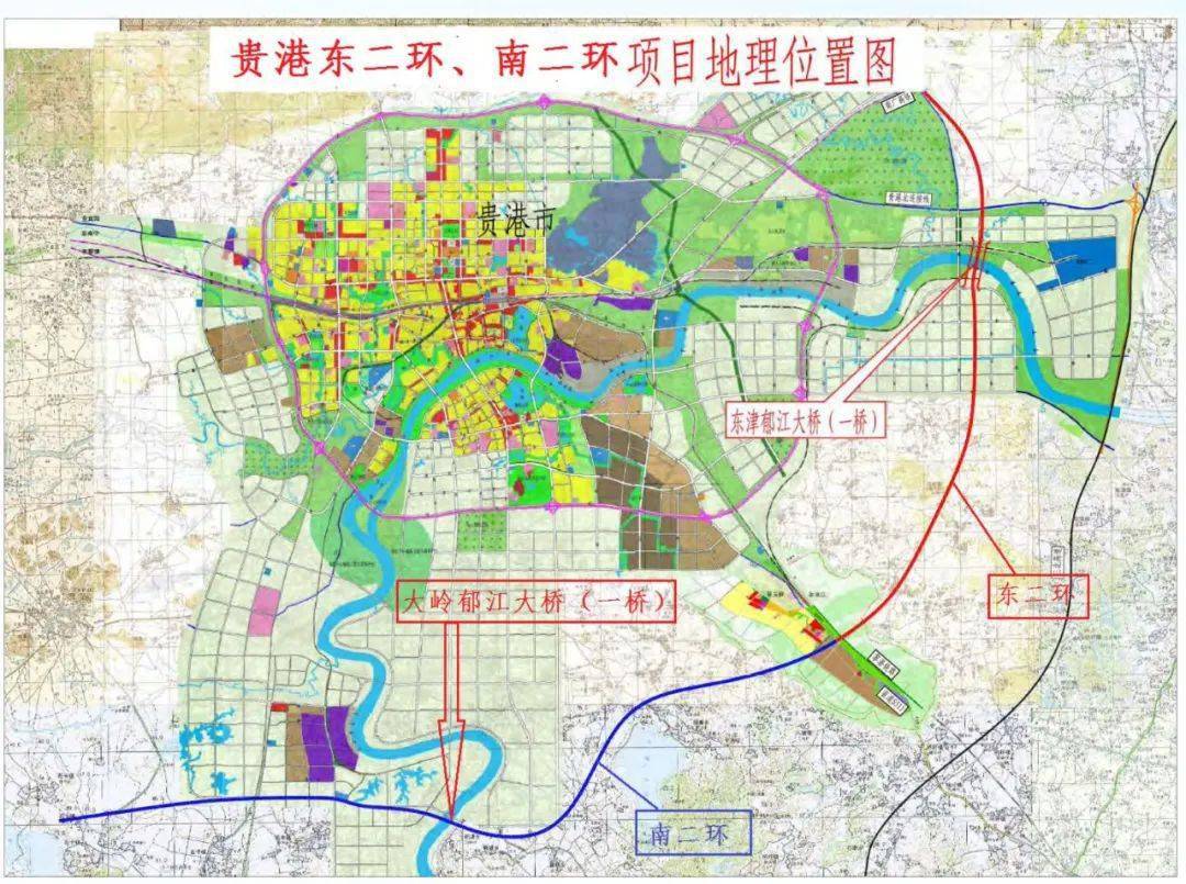 贵港两座大桥开工建设!