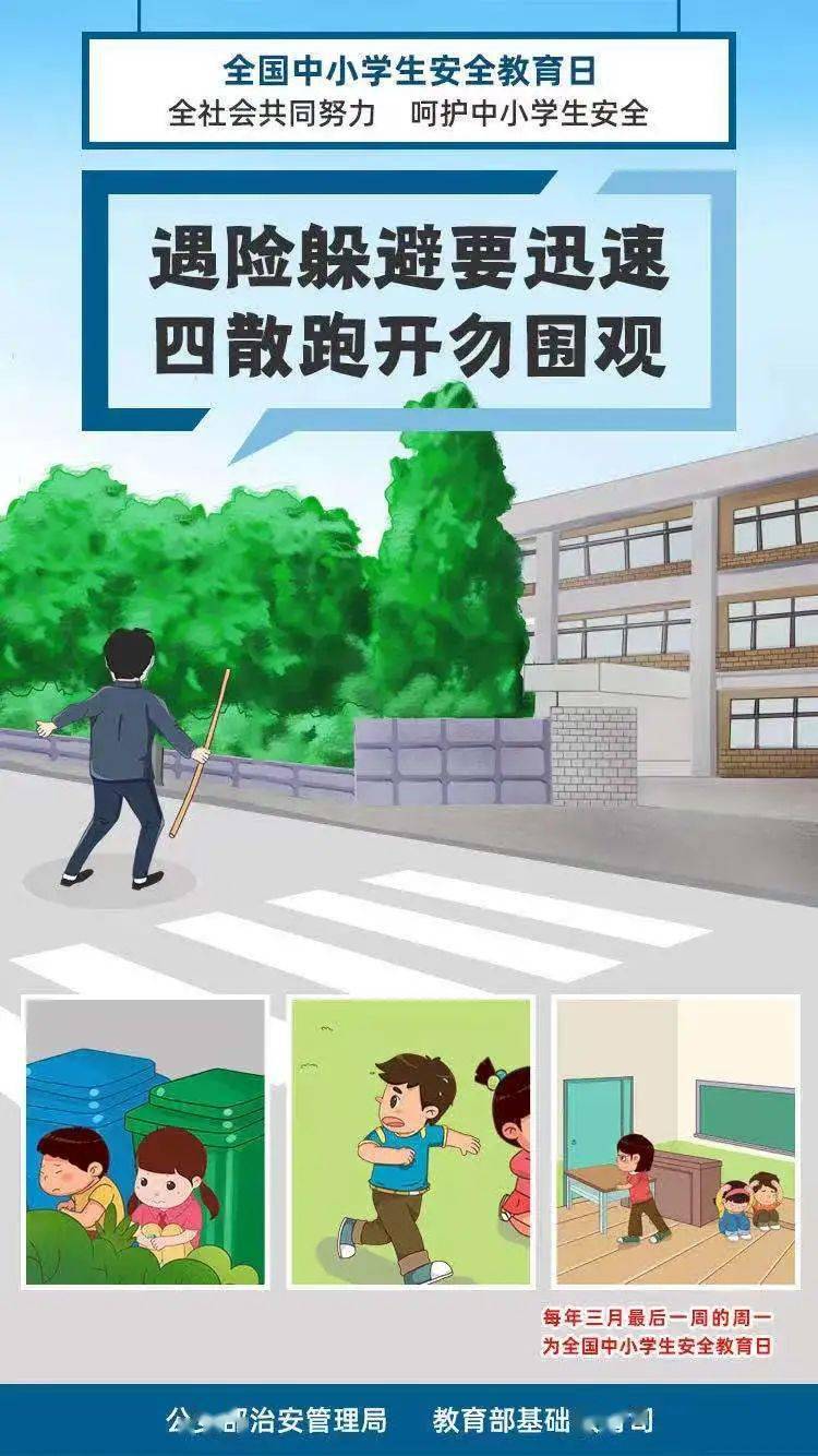 安全教育日!收藏这些海报让孩子远离危险,老师和家长们请扩转!