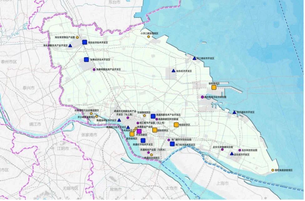 南通城市格局和资源要素规划布局,新机场临空经济区鸟瞰图出炉