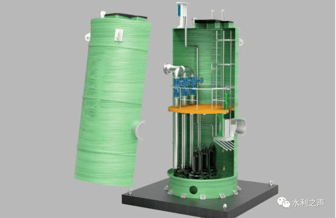 小型提水轴流泵站(2)小型排涝泵站形式可采用传统排涝泵站,闸泵