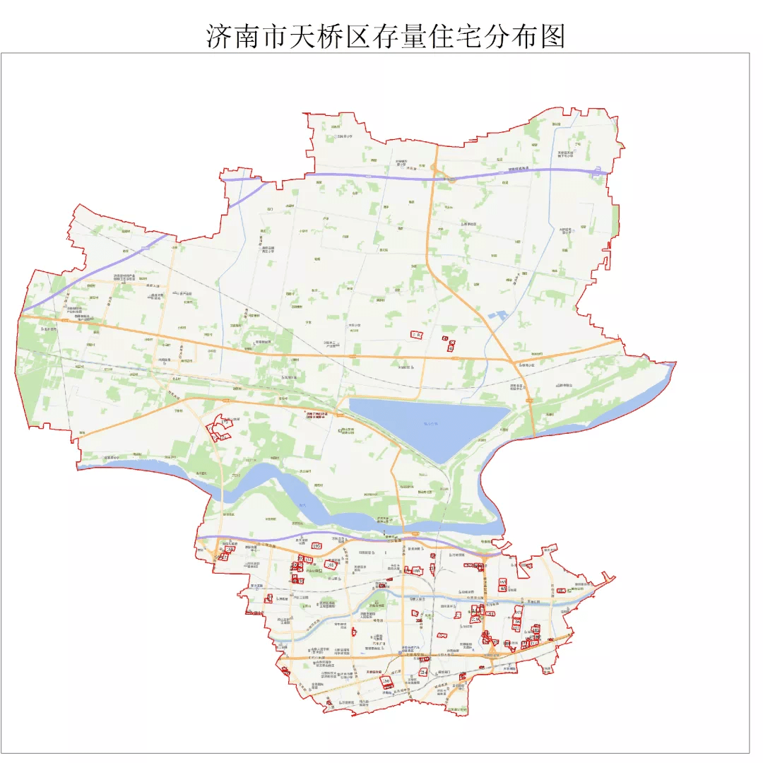 速看济南公布辖区存量住宅用地情况各区分布图来了