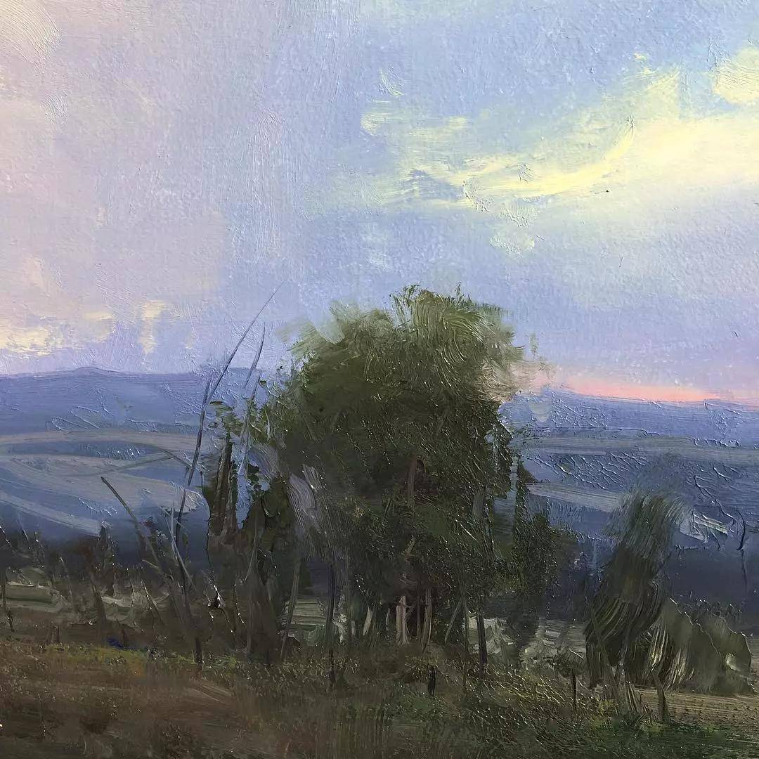 当代美国画家joshua clare的风景油画