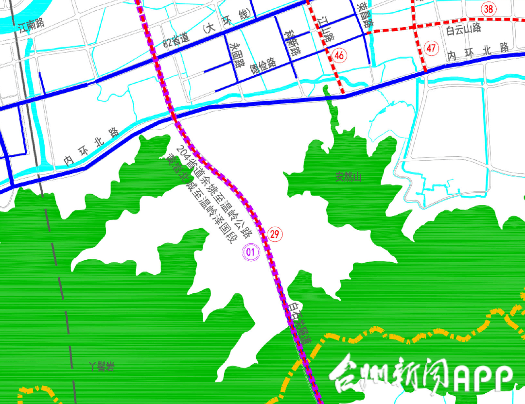 序号29为204省道余姚至温岭公路