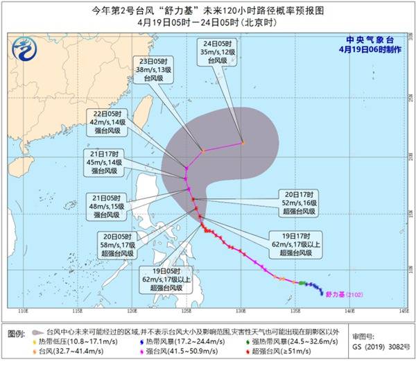 强度|超强台风“舒力基”位于菲律宾以东洋面 将向北偏西方向移动