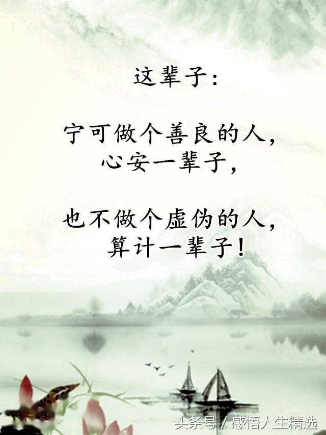 人,不能太心软了