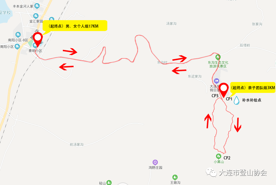 5km跑山,累计爬升516m;亲子团队组赛道为3km登山,最高海拔497m.