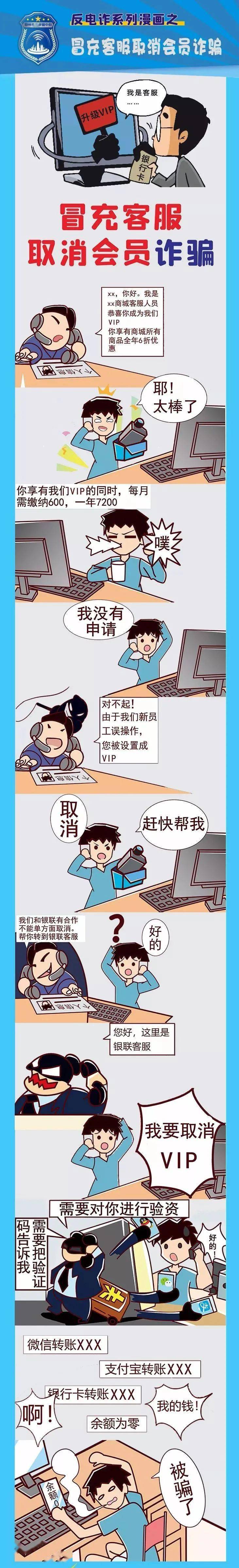 和华社区反电信网络诈骗系列漫画 第三弹!