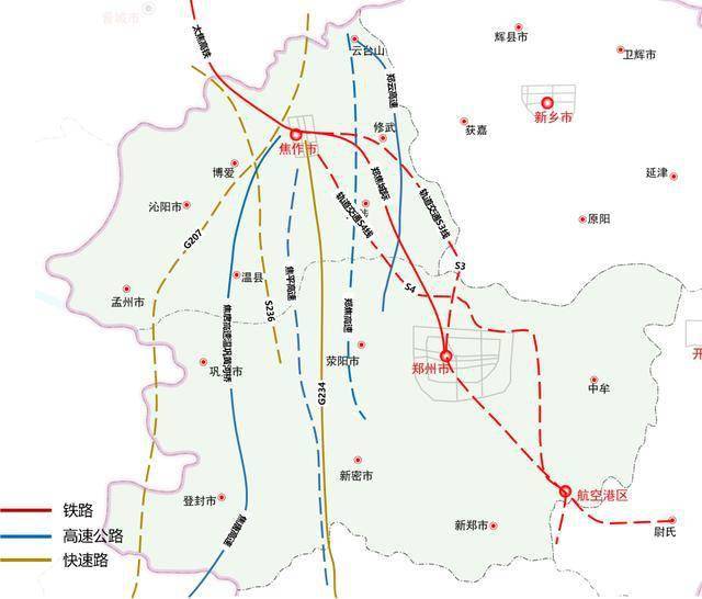 焦作至平顶山高速,焦唐高速温巩黄河桥,g207等5条