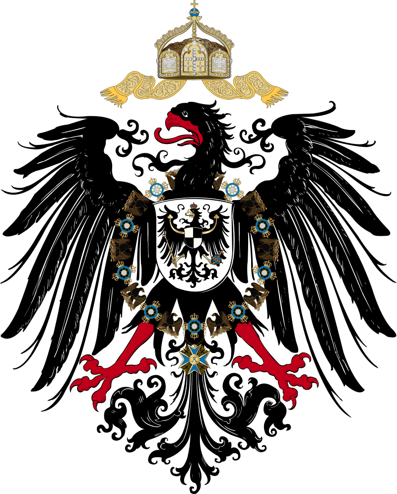 德意志帝国的国旗与国徽1871年1月18日,普法战争以普鲁士胜利结束