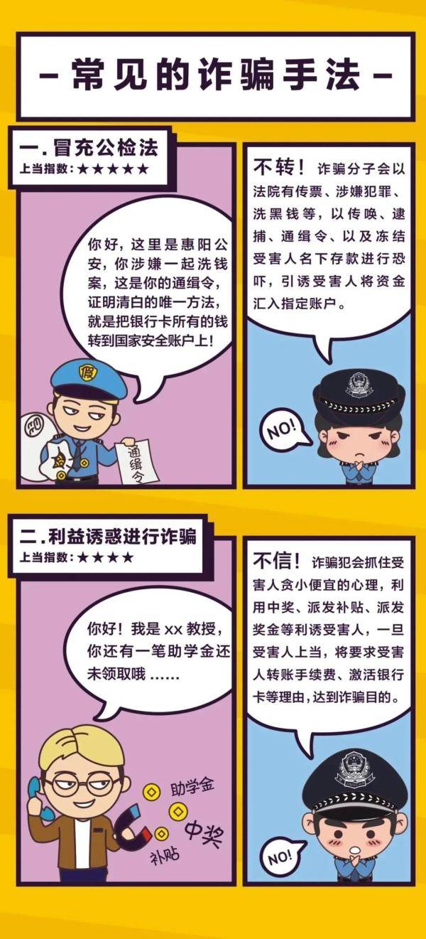 【预防诈骗】如何识别电信网络诈骗套路?这组漫画全教