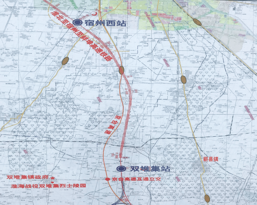 下划查看详细内容 ▽ 新建淮北至宿州至蚌埠城际铁路工程用地勘界与