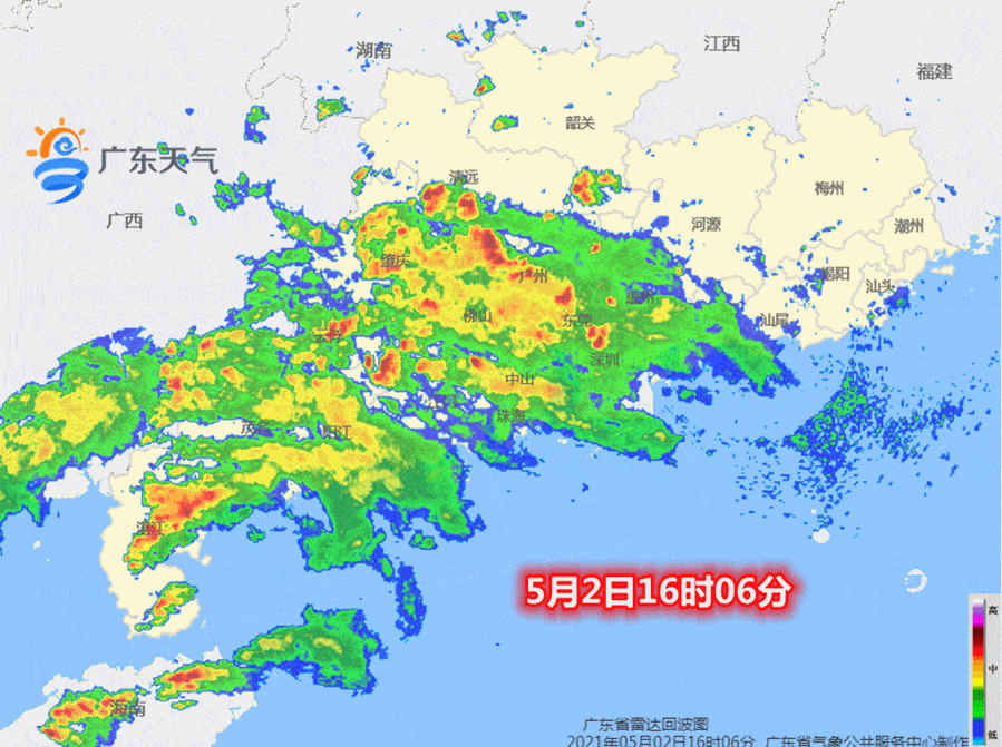 2日起  我省气温不断升高 强对流天气频发 看看过去多日的雷达回波