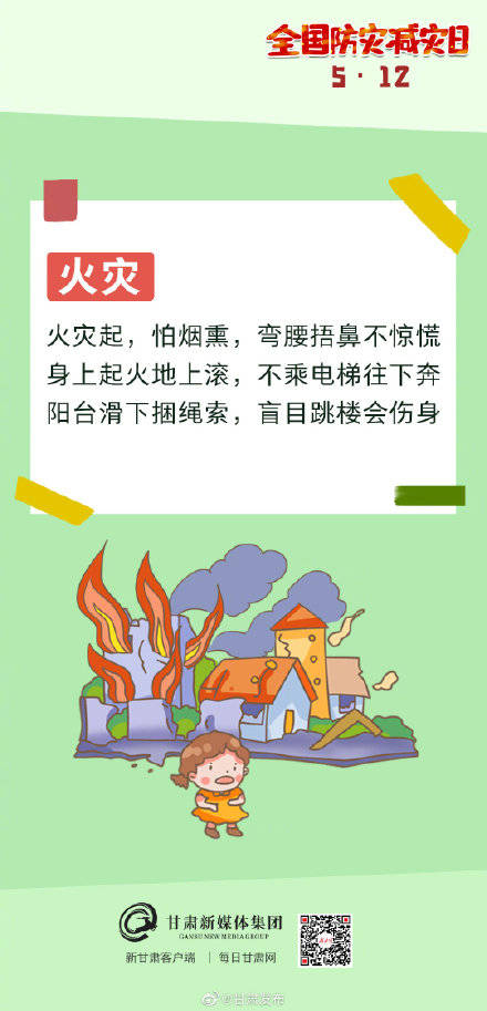 512防灾减灾日 【微海报丨牢记这些顺口溜,防灾减灾有大用——全国