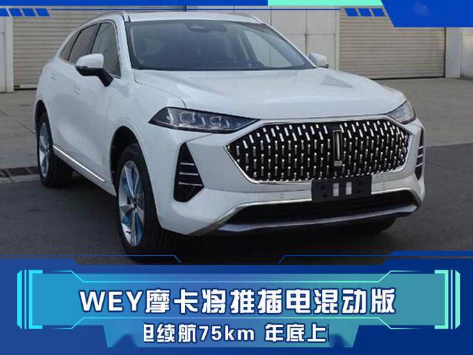 wey摩卡将推插电混动版纯电续航75km年底上市