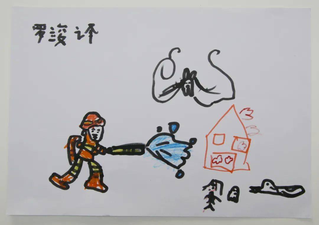消防"童"行绘画展(二) | 来看看小画家眼中的"蓝朋友"