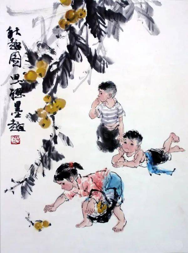 国画中的儿童