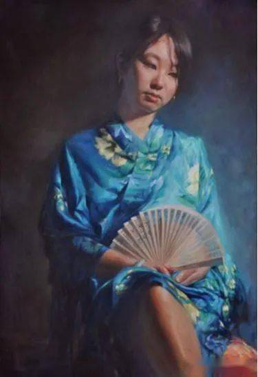 旅美老艺术家吴健油画