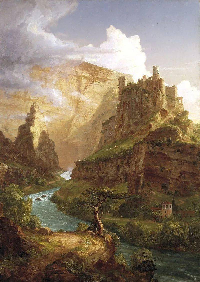 美国画家 thomas cole 荒野风景油画作品欣赏_托马斯